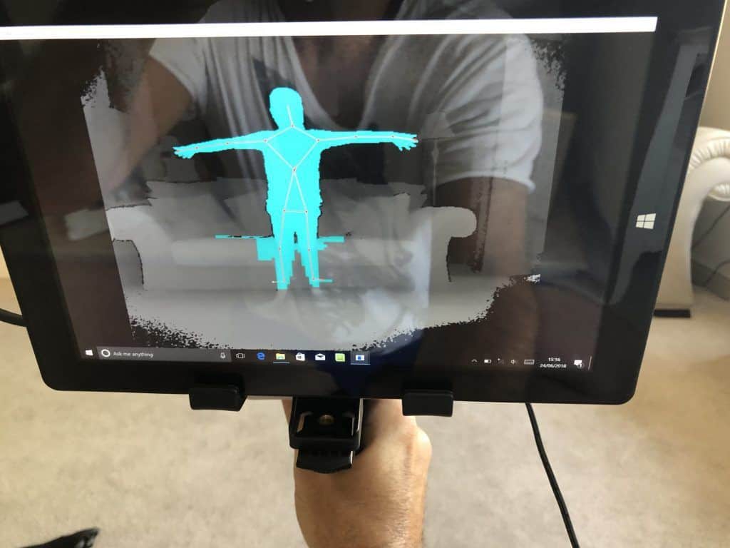 V Kinect Sls Portable Camera And Software For Stickman Tracking